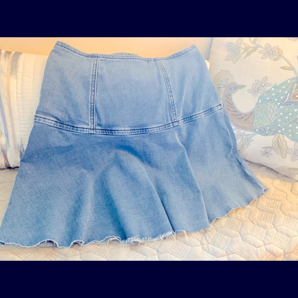 We The Free, lightweight stretchy denim skirt